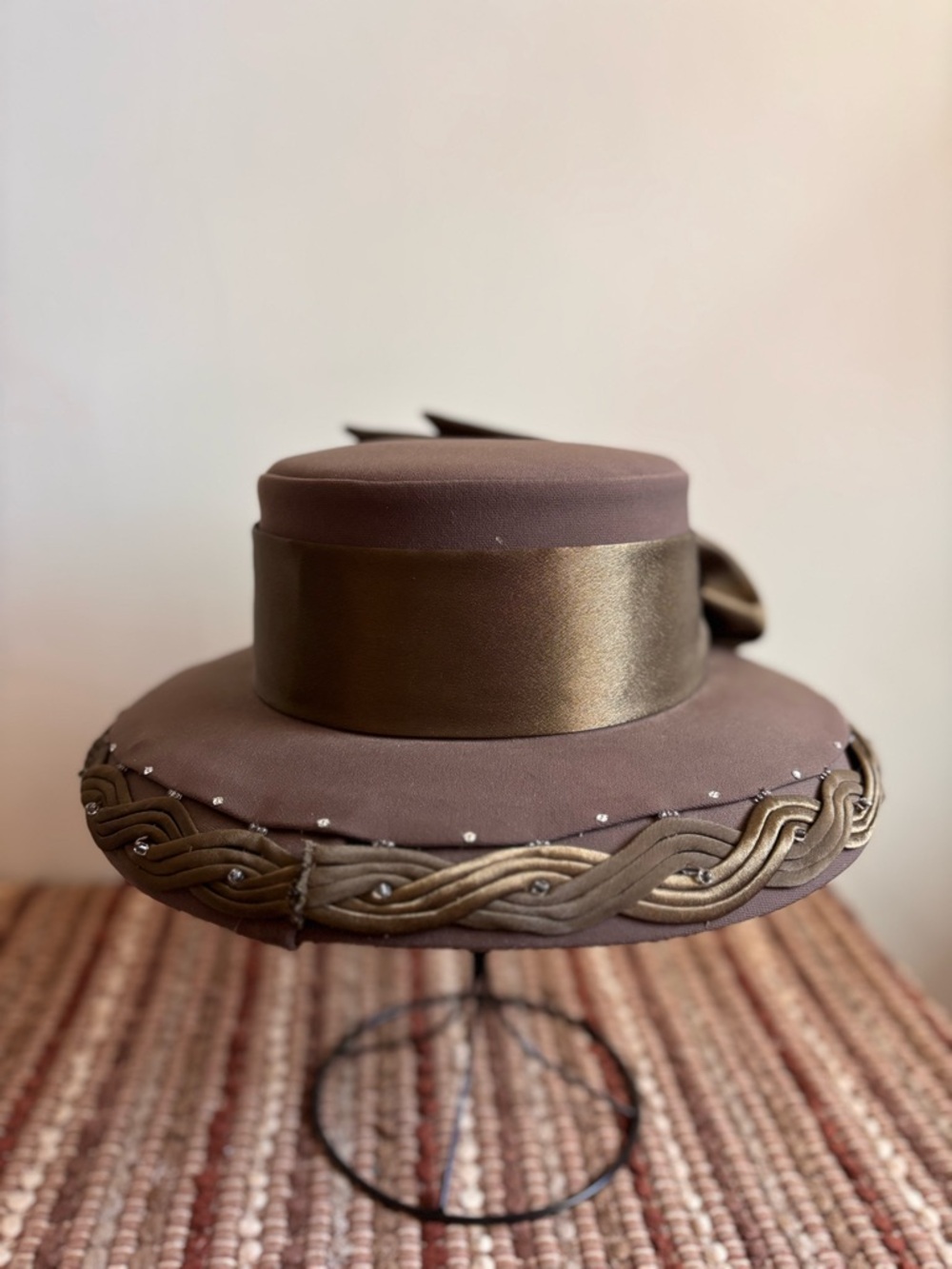 Ben Marc International 100% wool shell hat brown formal hat - Picture 4 of 10